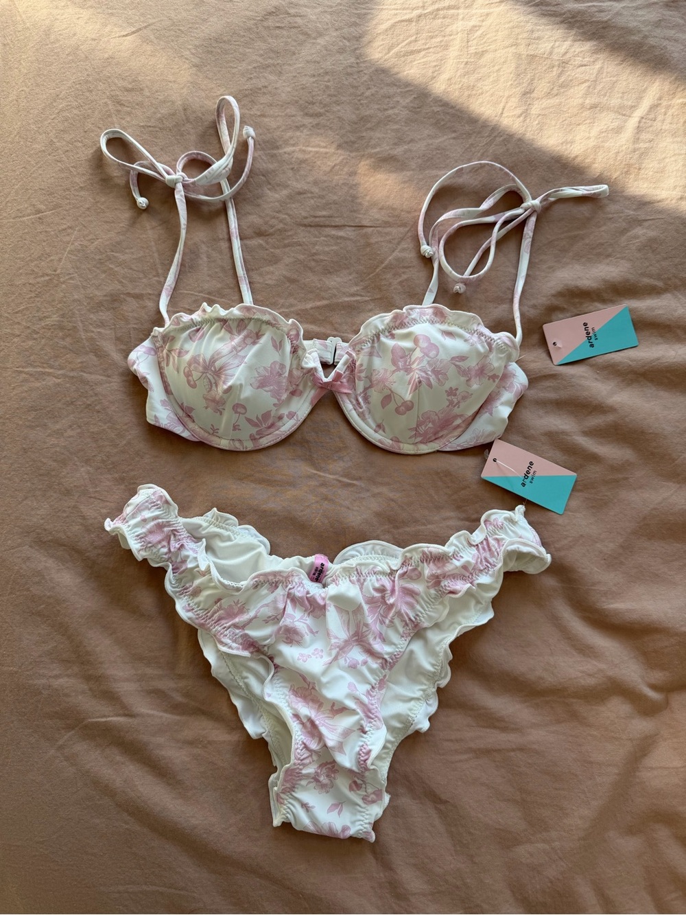 pretty pink bikini set